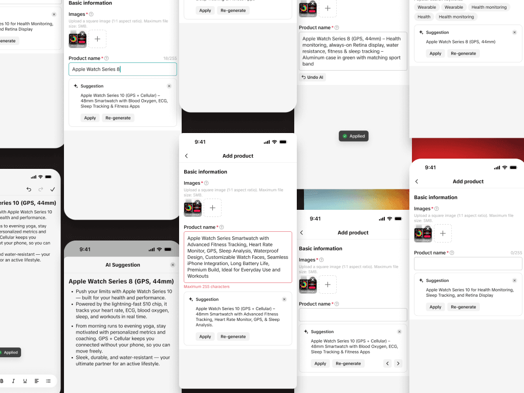 Tiktok Seller App - Generative AI Product Listing image
